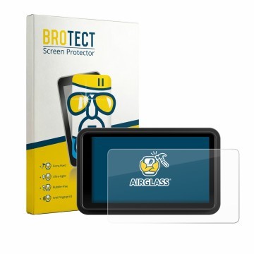 Parte frontale di una confezione del prodotto con il logo del marchio BROTECT. Accanto è raffigurato il dispositivo Atomos Nin