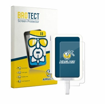 Face avant d’un emballage produit avec le logo de la marque BROTECT. À côté, l’appareil Insta360 Snap est représenté avec la p