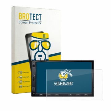 Vorderseite einer Produktverpackung mit dem Markenlogo BROTECT. Daneben ist das Gerät Atoto A5LG2A7T 7