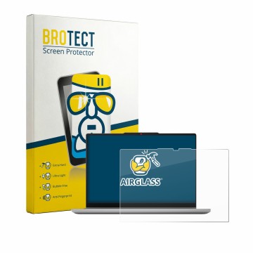Parte frontale di una confezione del prodotto con il logo del marchio BROTECT. Accanto è raffigurato il dispositivo Lenovo Ide