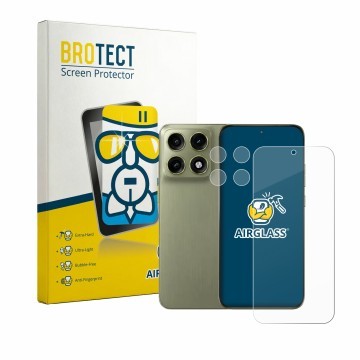 Front side of a product packaging with the brand logo BROTECT. Next to it is the device Motorola Edge 70 Pro (Front+Camera) sh