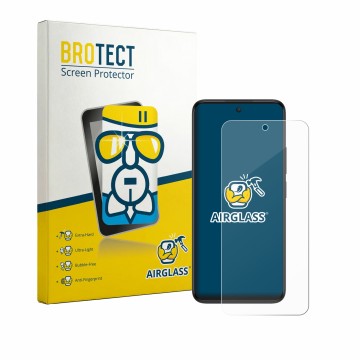 Parte frontale di una confezione del prodotto con il logo del marchio BROTECT. Accanto è raffigurato il dispositivo TCL 605 co