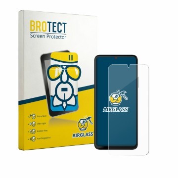 Vorderseite einer Produktverpackung mit dem Markenlogo BROTECT. Daneben ist das Gerät NUU Mobile X10 5G mit dem zugehörigen Di