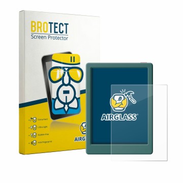 Front side of a product packaging with the brand logo BROTECT. Next to it is the device Musnap Neo C shown with the correspond