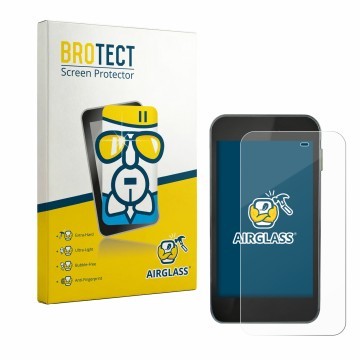 Front side of a product packaging with the brand logo BROTECT. Next to it is the device Equil Patch 200U shown with the corres