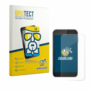 Vorderseite einer Produktverpackung mit dem Markenlogo BROTECT. Daneben ist das Gerät Equil S Patch 300U mit dem zugehörigen D