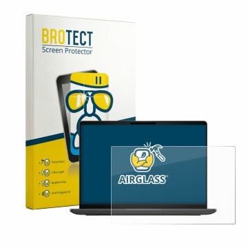 Vorderseite einer Produktverpackung mit dem Markenlogo BROTECT. Daneben ist das Gerät Dell Pro 5 Series 14 P514260 mit dem zug