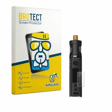 Front side of a product packaging with the brand logo BROTECT. Next to it is the device Innokin LiMAX Kit shown with the corre