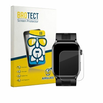 Front side of a product packaging with the brand logo BROTECT. Next to it is the device Knauermann Pro 4 AIR (rectangular) sho