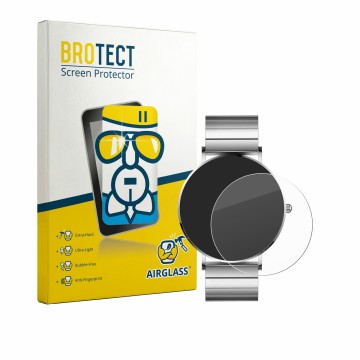 Parte frontale di una confezione del prodotto con il logo del marchio BROTECT. Accanto è raffigurato il dispositivo Xcoast Min
