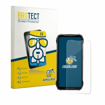 Vorderseite einer Produktverpackung mit dem Markenlogo BROTECT. Daneben ist das Gerät Blackview Fort 200 mit dem zugehörigen D