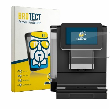 Parte frontale di una confezione del prodotto con il logo del marchio BROTECT. Accanto è raffigurato il dispositivo Nivona NIV