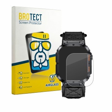 Front side of a product packaging with the brand logo BROTECT. Next to it is the device Megalith K57PRO shown with the corresp