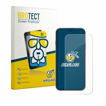 Face avant d’un emballage produit avec le logo de la marque BROTECT. À côté, l’appareil Huawei Nova 15 Max est représenté avec