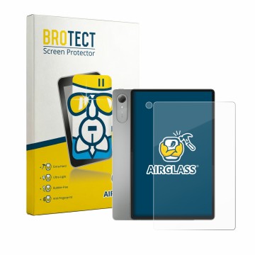 Front side of a product packaging with the brand logo BROTECT. Next to it is the device Lenovo Idea Tab Pro Gen 2 13