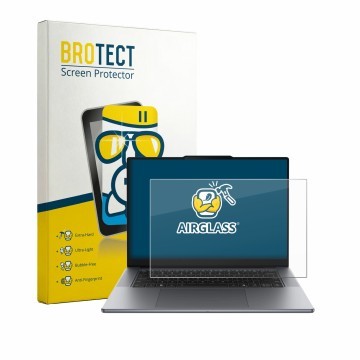 Face avant d’un emballage produit avec le logo de la marque BROTECT. À côté, l’appareil Lenovo Yoga Pro 7i Gen 11 Aura Edition