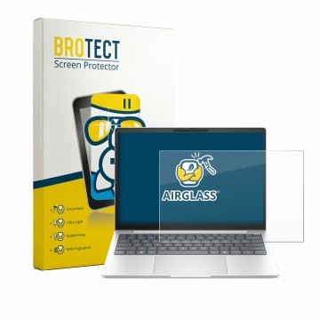 Parte frontale di una confezione del prodotto con il logo del marchio BROTECT. Accanto è raffigurato il dispositivo HP EliteBo