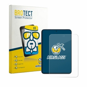 Face avant d’un emballage produit avec le logo de la marque BROTECT. À côté, l’appareil Oppo Pad Mini est représenté avec la p
