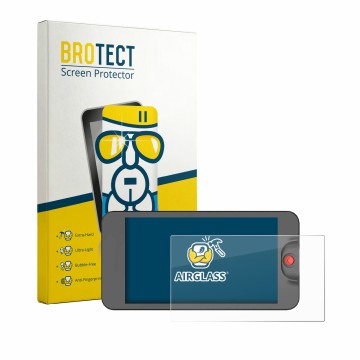 Parte frontale di una confezione del prodotto con il logo del marchio BROTECT. Accanto è raffigurato il dispositivo Osee T5 Pl
