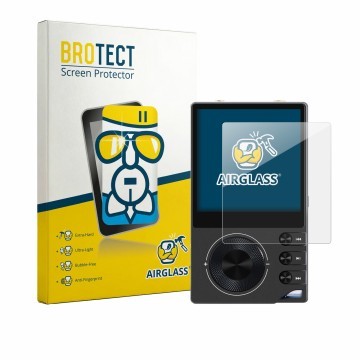 Front side of a product packaging with the brand logo BROTECT. Next to it is the device Surfans F20 Pro shown with the corresp