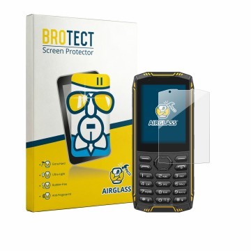 Parte frontale di una confezione del prodotto con il logo del marchio BROTECT. Accanto è raffigurato il dispositivo Ulefone Ar