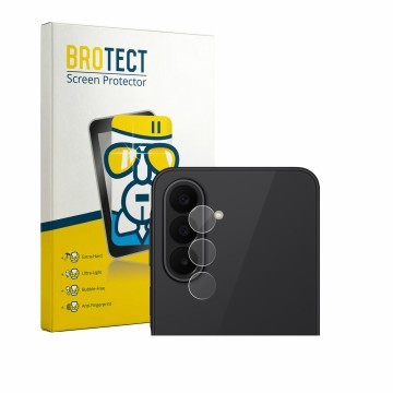 Vorderseite einer Produktverpackung mit dem Markenlogo BROTECT. Daneben ist das Gerät Samsung Galaxy A27 5G (NUR Kameraschutz)