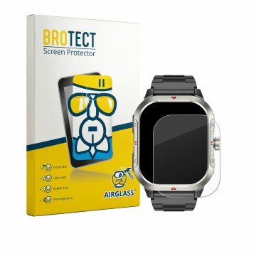 Face avant d’un emballage produit avec le logo de la marque BROTECT. À côté, l’appareil Jugeman V10 2.06