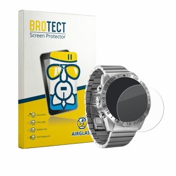 Vorderseite einer Produktverpackung mit dem Markenlogo BROTECT. Daneben ist das Gerät North Edge GAVIA mit dem zugehörigen Dis