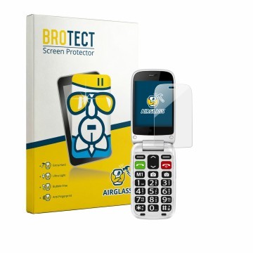 Parte frontale di una confezione del prodotto con il logo del marchio BROTECT. Accanto è raffigurato il dispositivo true S70 c
