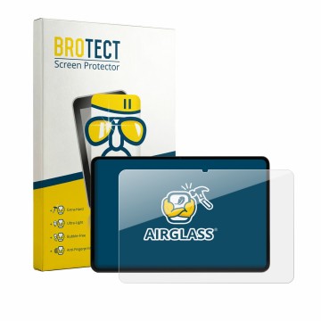 Vorderseite einer Produktverpackung mit dem Markenlogo BROTECT. Daneben ist das Gerät RedMagic Gaming Tablet 5 Pro mit dem zug