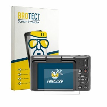 Vorderseite einer Produktverpackung mit dem Markenlogo BROTECT. Daneben ist das Gerät Kodak Pixpro C1 mit dem zugehörigen Disp