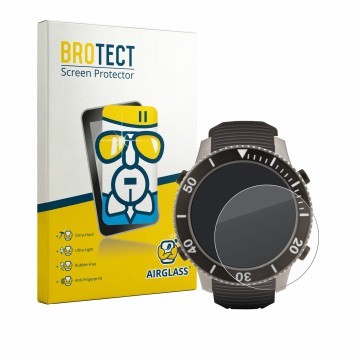 Face avant d’un emballage produit avec le logo de la marque BROTECT. À côté, l’appareil SCUBAPRO Galileo G3 Ti est représenté 