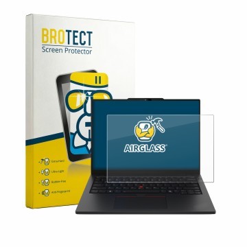 Vorderseite einer Produktverpackung mit dem Markenlogo BROTECT. Daneben ist das Gerät Lenovo ThinkPad L13 Gen 7 mit dem zugehö