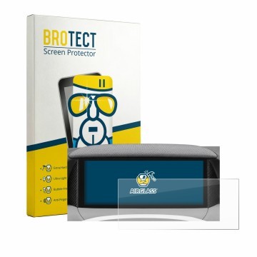 Parte frontal de un envase de producto con el logotipo de la marca BROTECT. Al lado se muestra el dispositivo MG S5 EV ZS3E 20