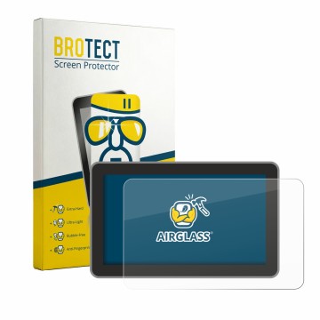 Vorderseite einer Produktverpackung mit dem Markenlogo BROTECT. Daneben ist das Gerät Bambu Lab H2S mit dem zugehörigen Displa