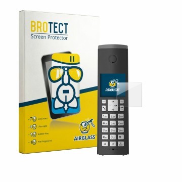 Vorderseite einer Produktverpackung mit dem Markenlogo BROTECT. Daneben ist das Gerät Panasonic KX-TGK220 mit dem zugehörigen 
