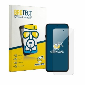Parte frontale di una confezione del prodotto con il logo del marchio BROTECT. Accanto è raffigurato il dispositivo Nothing Ph