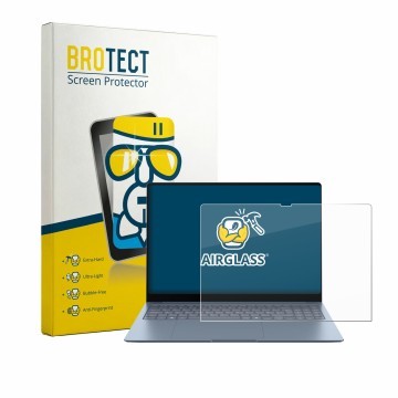 Vorderseite einer Produktverpackung mit dem Markenlogo BROTECT. Daneben ist das Gerät Samsung Galaxy Book6 Edge 16