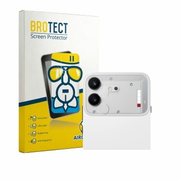 Parte frontale di una confezione del prodotto con il logo del marchio BROTECT. Accanto è raffigurato il dispositivo Nothing Ph