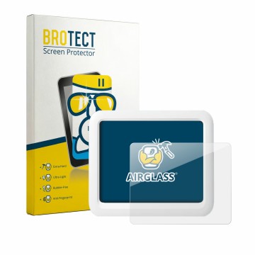 Face avant d’un emballage produit avec le logo de la marque BROTECT. À côté, l’appareil SwitchBot Meter Pro est représenté ave