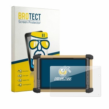 Parte frontale di una confezione del prodotto con il logo del marchio BROTECT. Accanto è raffigurato il dispositivo DT Researc
