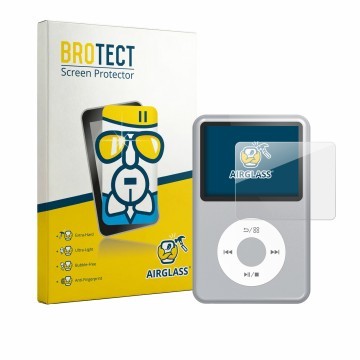 Vorderseite einer Produktverpackung mit dem Markenlogo BROTECT. Daneben ist das Gerät innioasis Y1 mit dem zugehörigen Display