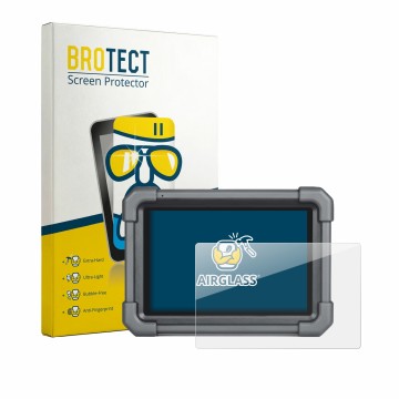 Face avant d’un emballage produit avec le logo de la marque BROTECT. À côté, l’appareil Launch X-431 Pro TT est représenté ave