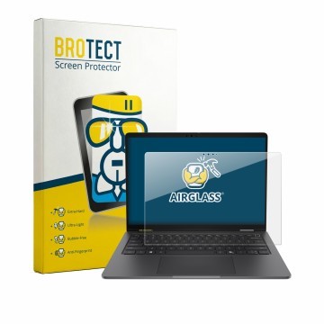 Vorderseite einer Produktverpackung mit dem Markenlogo BROTECT. Daneben ist das Gerät Dell Pro 7 Series 13 2-in-1 P703260 mit 