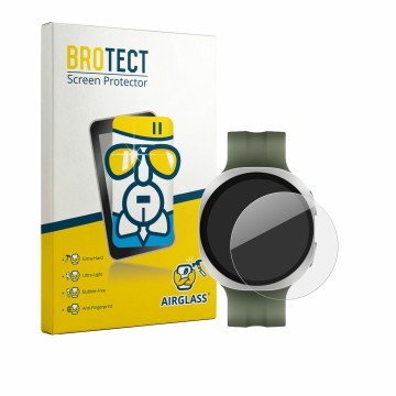 Vorderseite einer Produktverpackung mit dem Markenlogo BROTECT. Daneben ist das Gerät Samsung Galaxy Watch 9 (40 mm) mit dem z