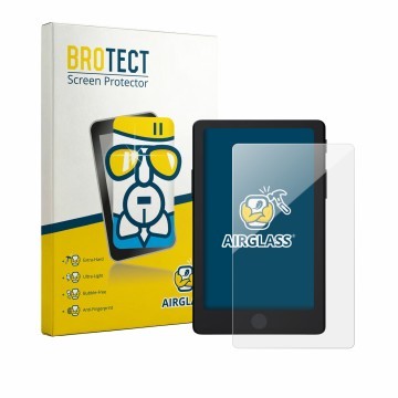 Front side of a product packaging with the brand logo BROTECT. Next to it is the device Xteink X4 Pro shown with the correspon