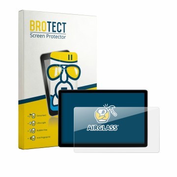 Front side of a product packaging with the brand logo BROTECT. Next to it is the device Skoda Elroq 85 2027 shown with the cor