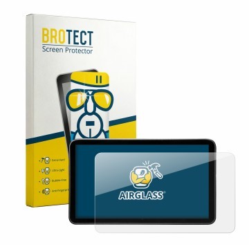 Parte frontale di una confezione del prodotto con il logo del marchio BROTECT. Accanto è raffigurato il dispositivo Portkeys L