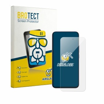 Face avant d’un emballage produit avec le logo de la marque BROTECT. À côté, l’appareil Xiaomi Redmi Note 17 Pro Max est repré