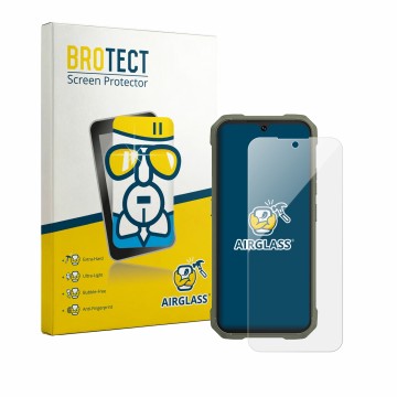 Parte frontale di una confezione del prodotto con il logo del marchio BROTECT. Accanto è raffigurato il dispositivo Cubot King